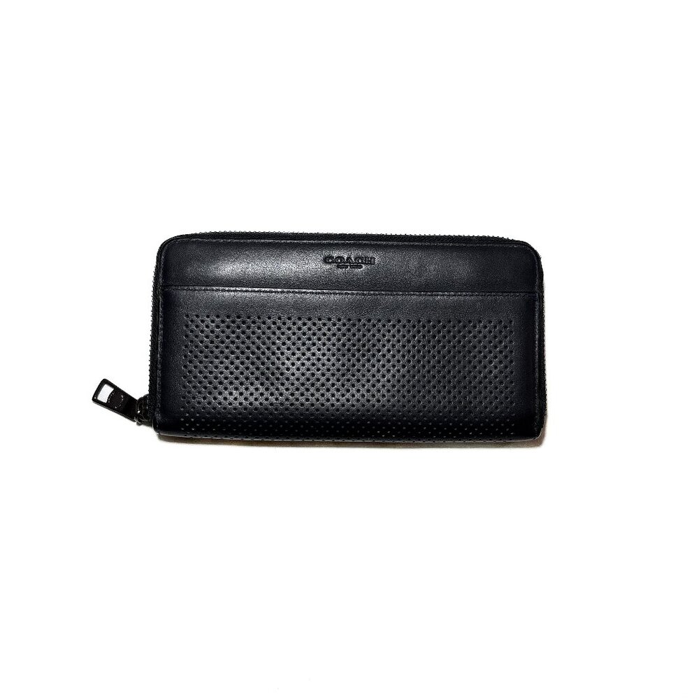 Coach Leather Zip-Around Wallet